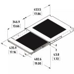 1U安全笔记本电脑抽屉
